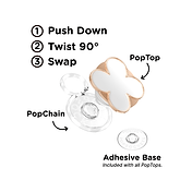 Enamel Clover Rose Gold &mdash; PopTop image number 2